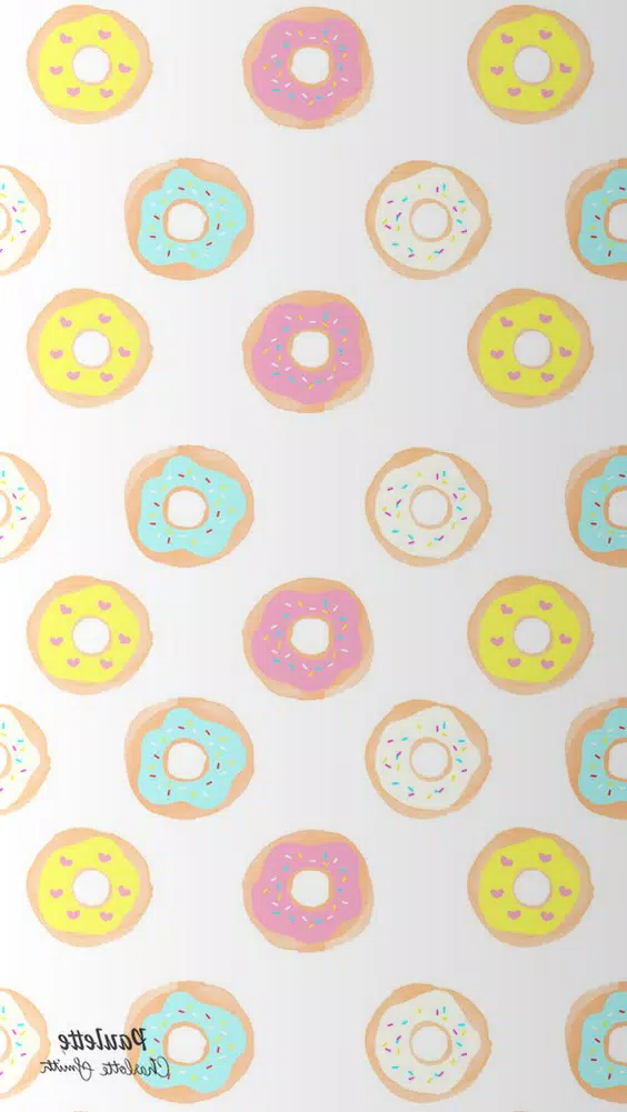 Cute Donut Wallpaper HD 4K 螢幕截圖 1